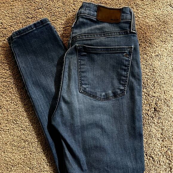 Madewell Women's 9" High-Rise Skinny Crop Jeans Size 25 Button-Fly - Picture 2 of 5